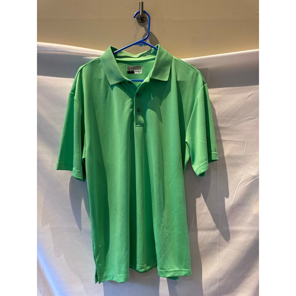 PGA tour airflux green polo size Large